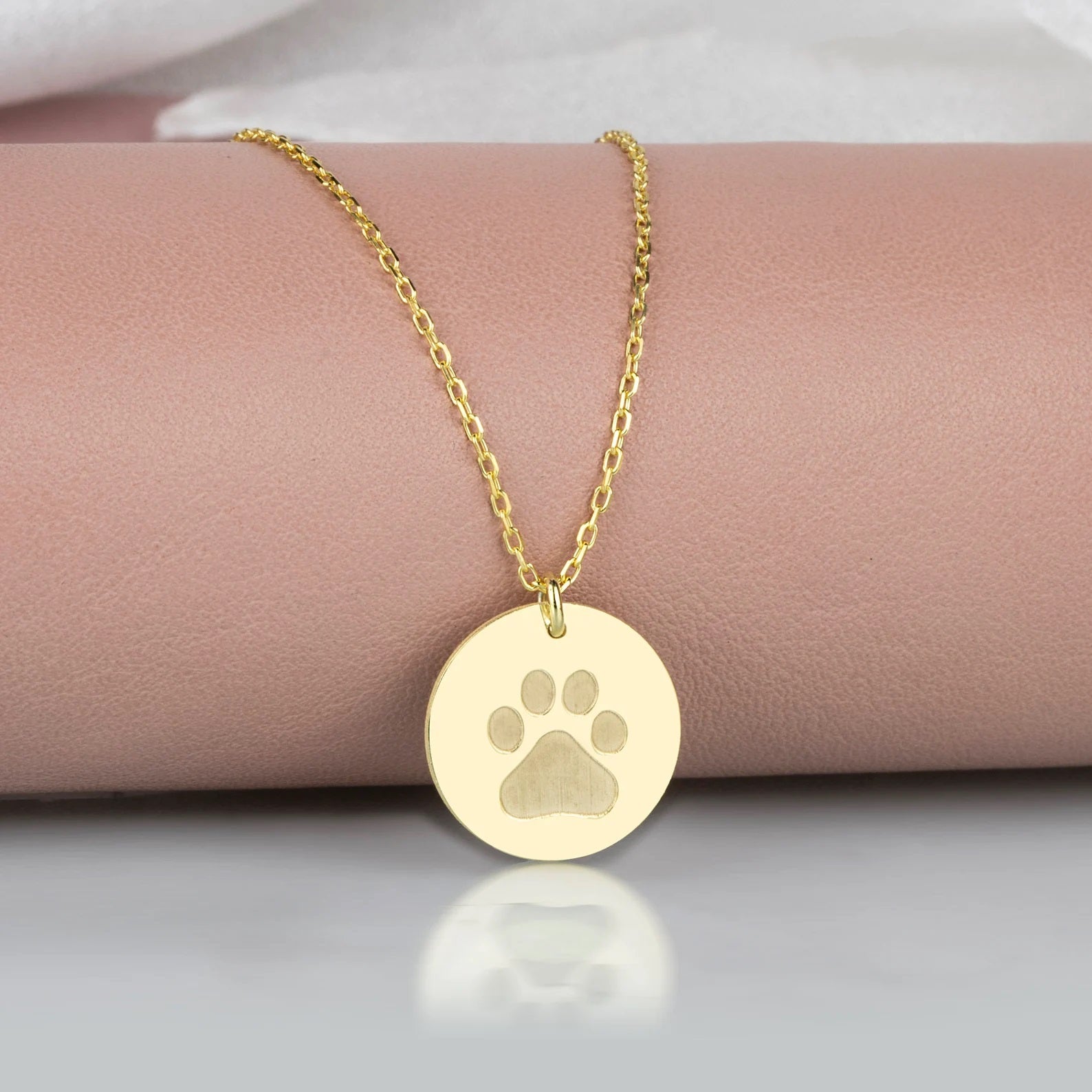 Paw Print Pendant Necklace