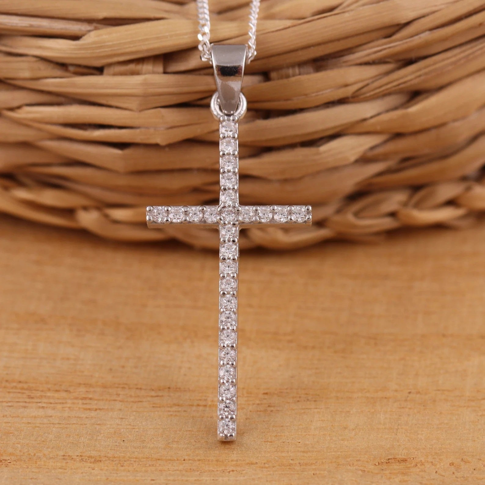 Delicate Cross Pendant Necklace