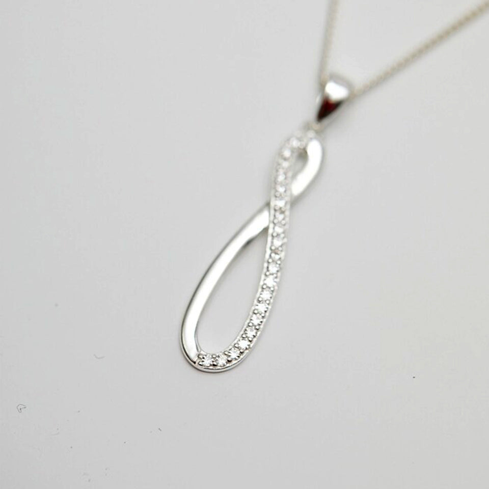 Slide Infinity Pendant Necklace