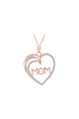 Mom Heart Pendant Necklace