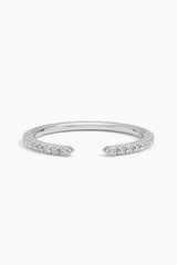 Round Cut Open Stacking Band Ring