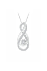 Intertwining Infinity Pendant Necklace