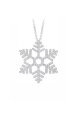 Winter Snowflake Pendant Necklace