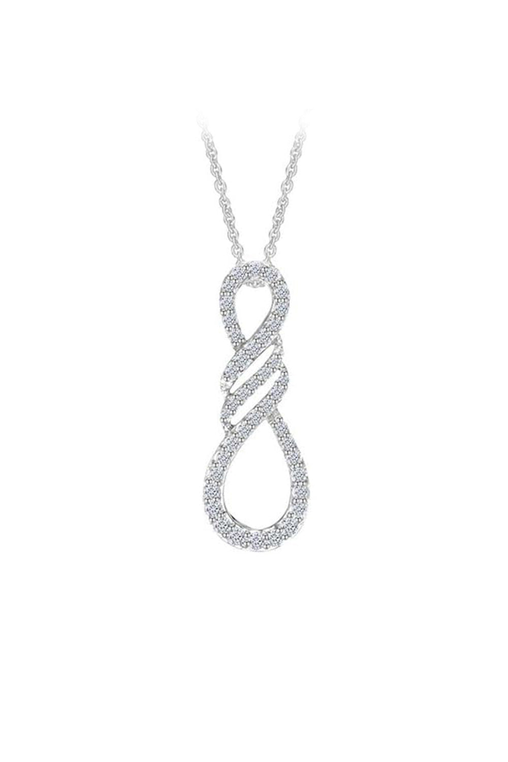 Infinity Flame Pendant Necklace