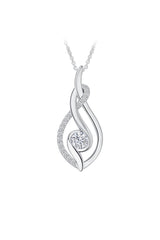 Moissanite Diamond Infinity Pendant Necklace