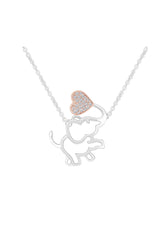 Moissanite Elephant Pendant Necklace