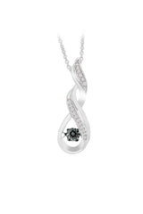 Swirl Infinity Pendant Necklace