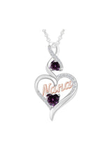 Nana Heart Infinity Pendant Neckalce