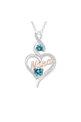 Nana Heart Infinity Pendant Neckalce