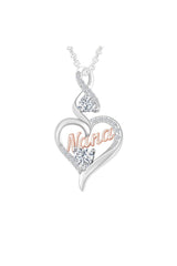 Nana Heart Infinity Pendant Neckalce