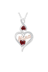 Nana Heart Infinity Pendant Neckalce