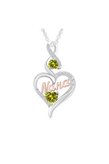 Nana Heart Infinity Pendant Neckalce