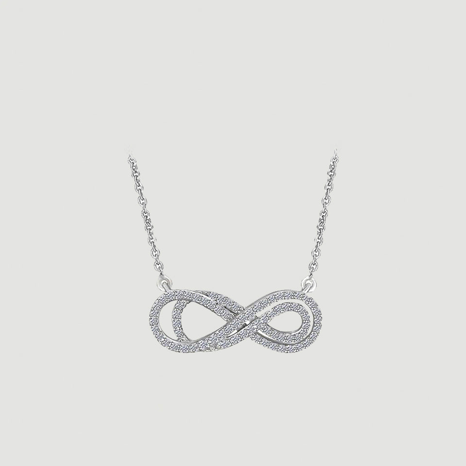 Layered Infinity Pendant Necklace