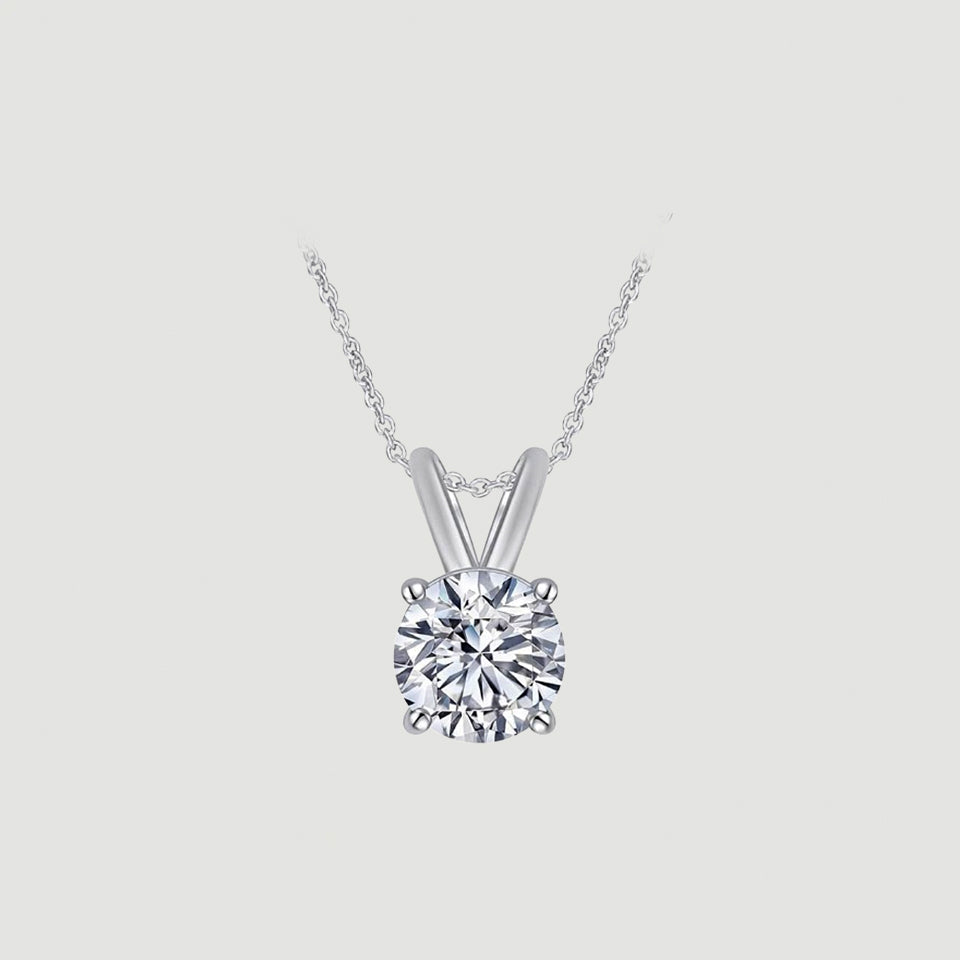 Solitaire Pendant Necklace