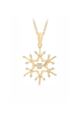 Cluster Snowflake Pendant Necklace