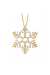 Winter Snowflake Pendant Necklace