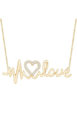 Love Heartbeat Pendant Necklace