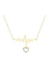 Heartbeat Love Pendant Necklace