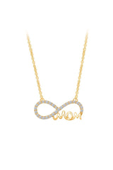 Mom Infinity Pendant Necklace