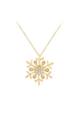 Accent Snowflake Pendant Necklace