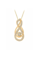 Intertwining Infinity Pendant Necklace