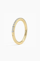 Round Cut Half Eternity Ring