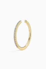 Round Cut Open Stacking Band Ring