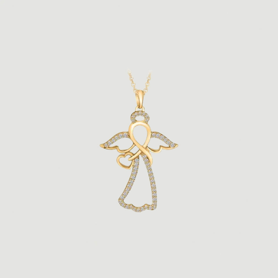 Infinity Angel Pendant Necklace